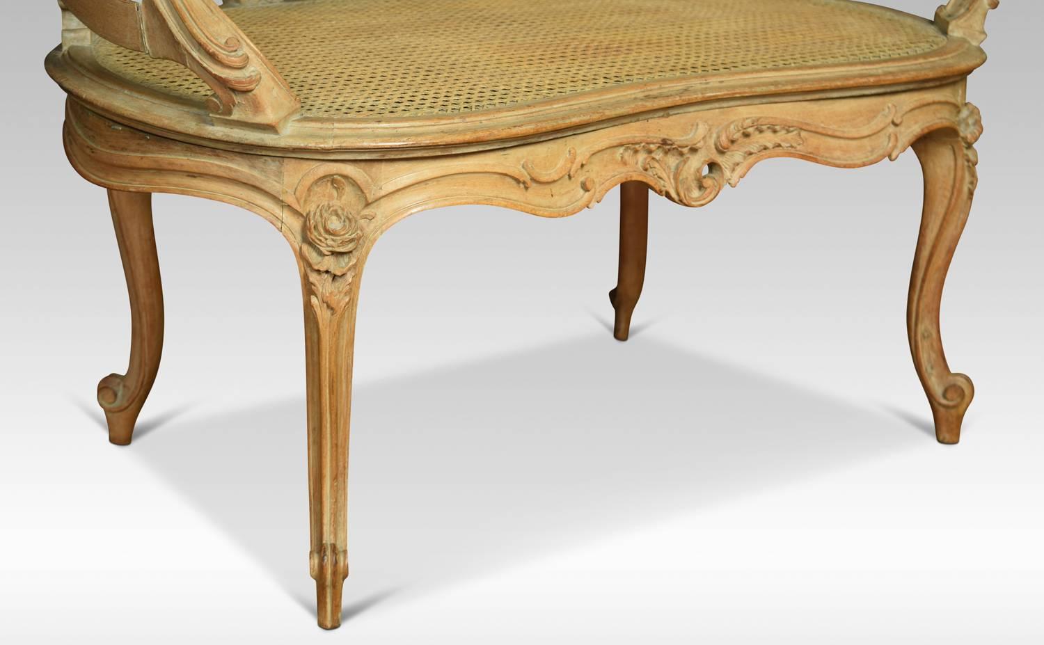 Fruitwood Louis XV Style Canapé Settee