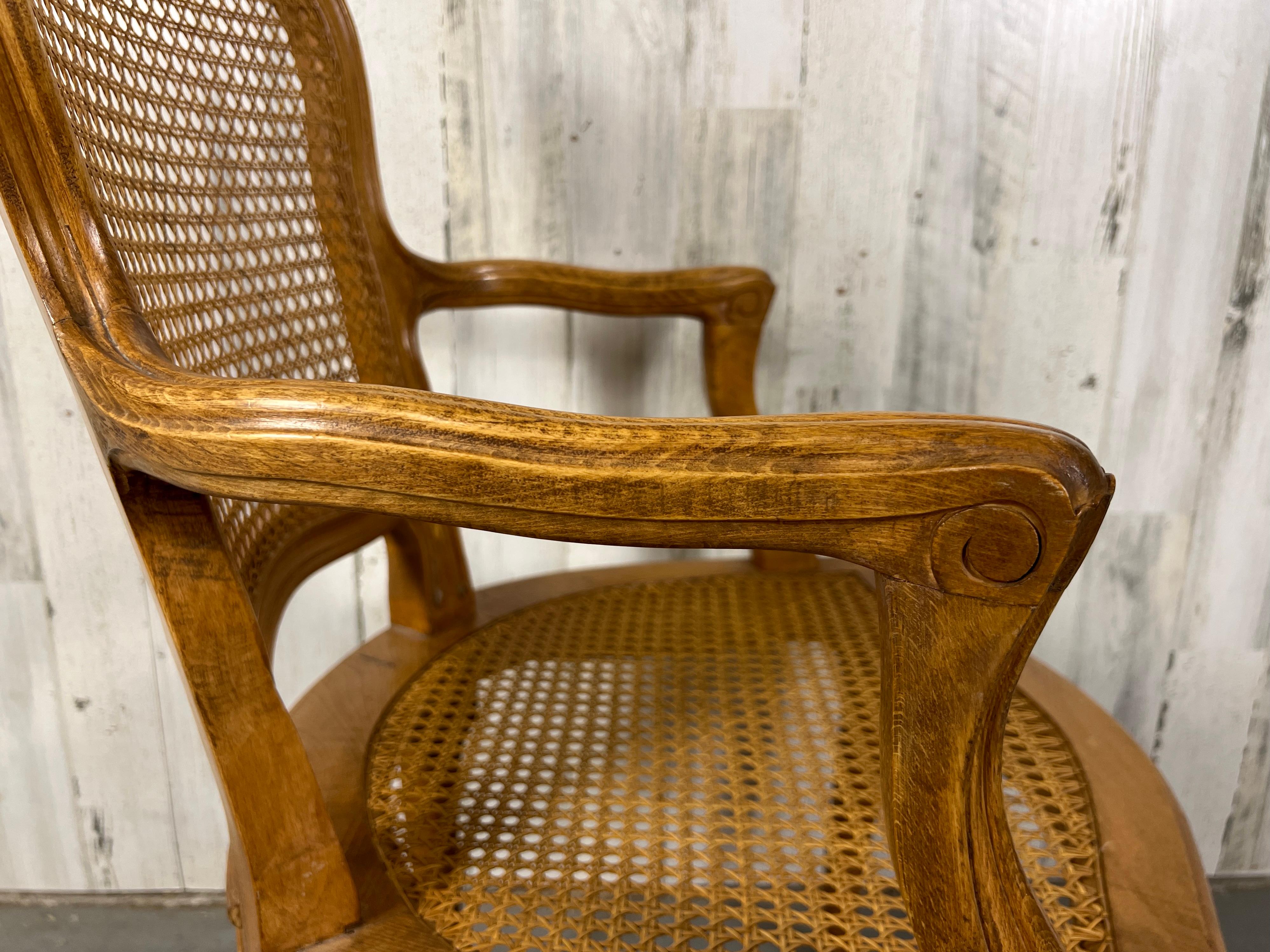 Louis XV style Cane Arm Chair 5