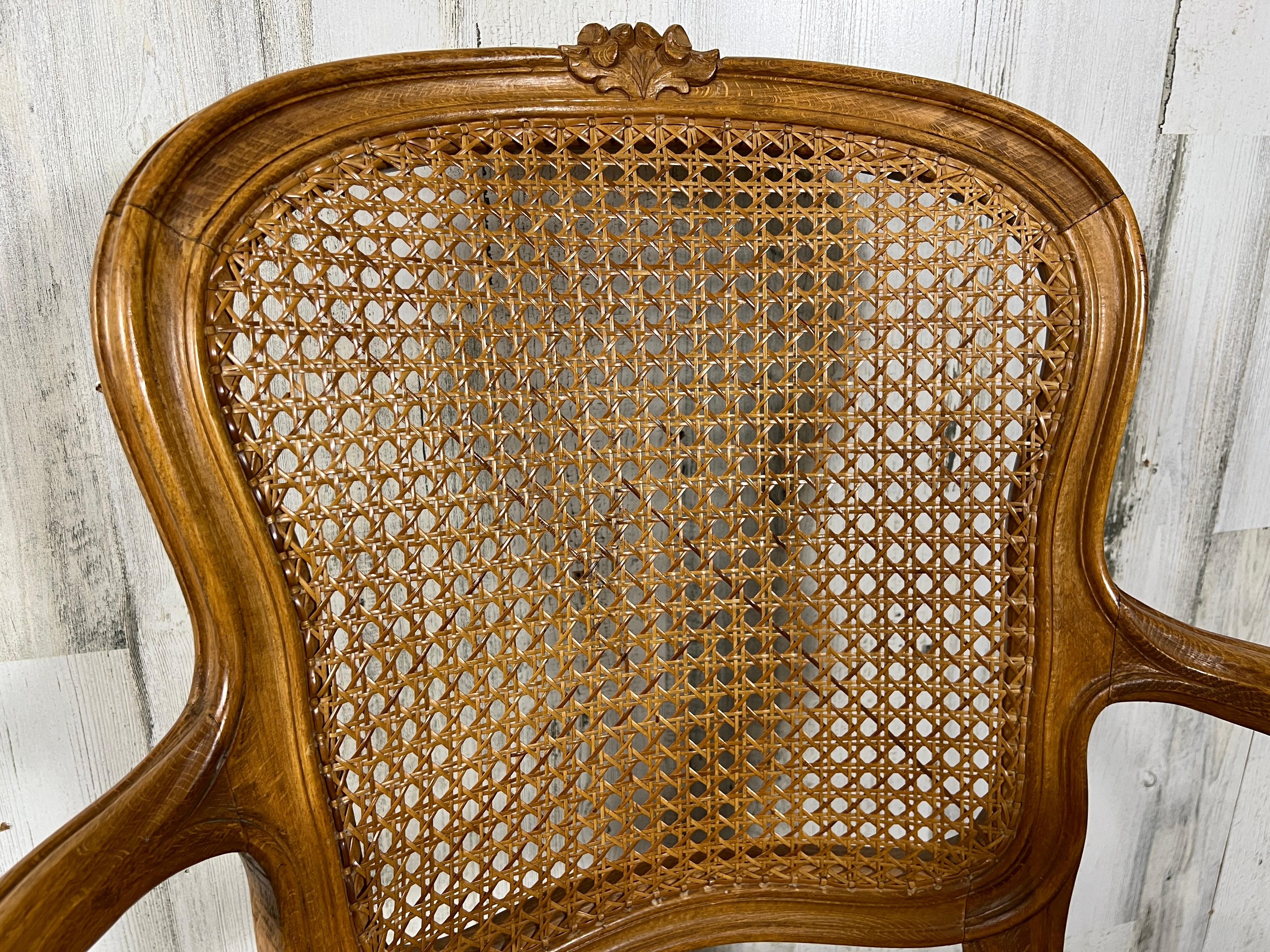 Louis XV style Cane Arm Chair 3