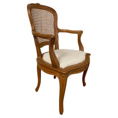 Louis XV style Cane Arm Chair