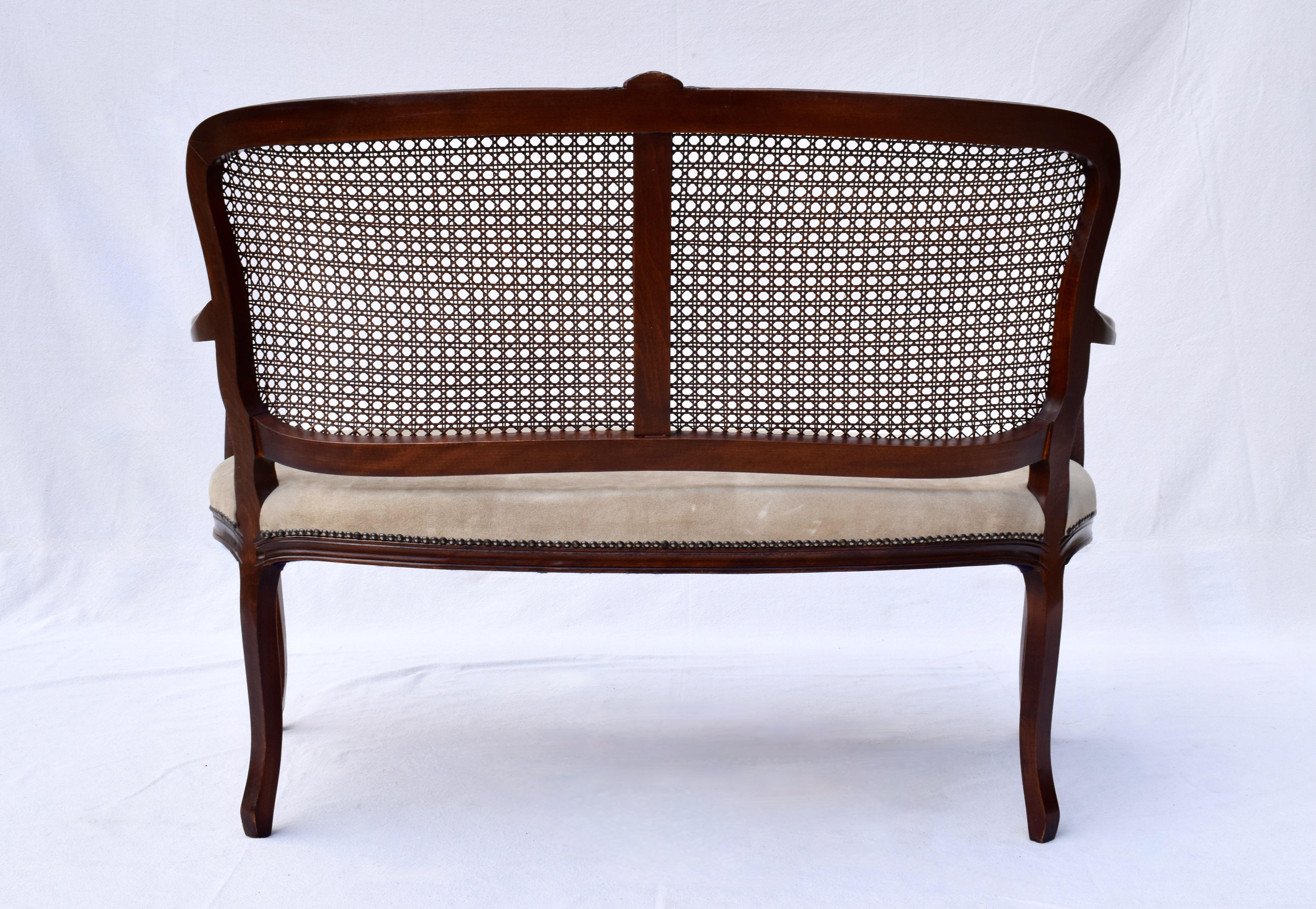 Louis XV Style Cane Back Settee 4