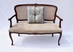 Louis XV Style Cane Back Settee