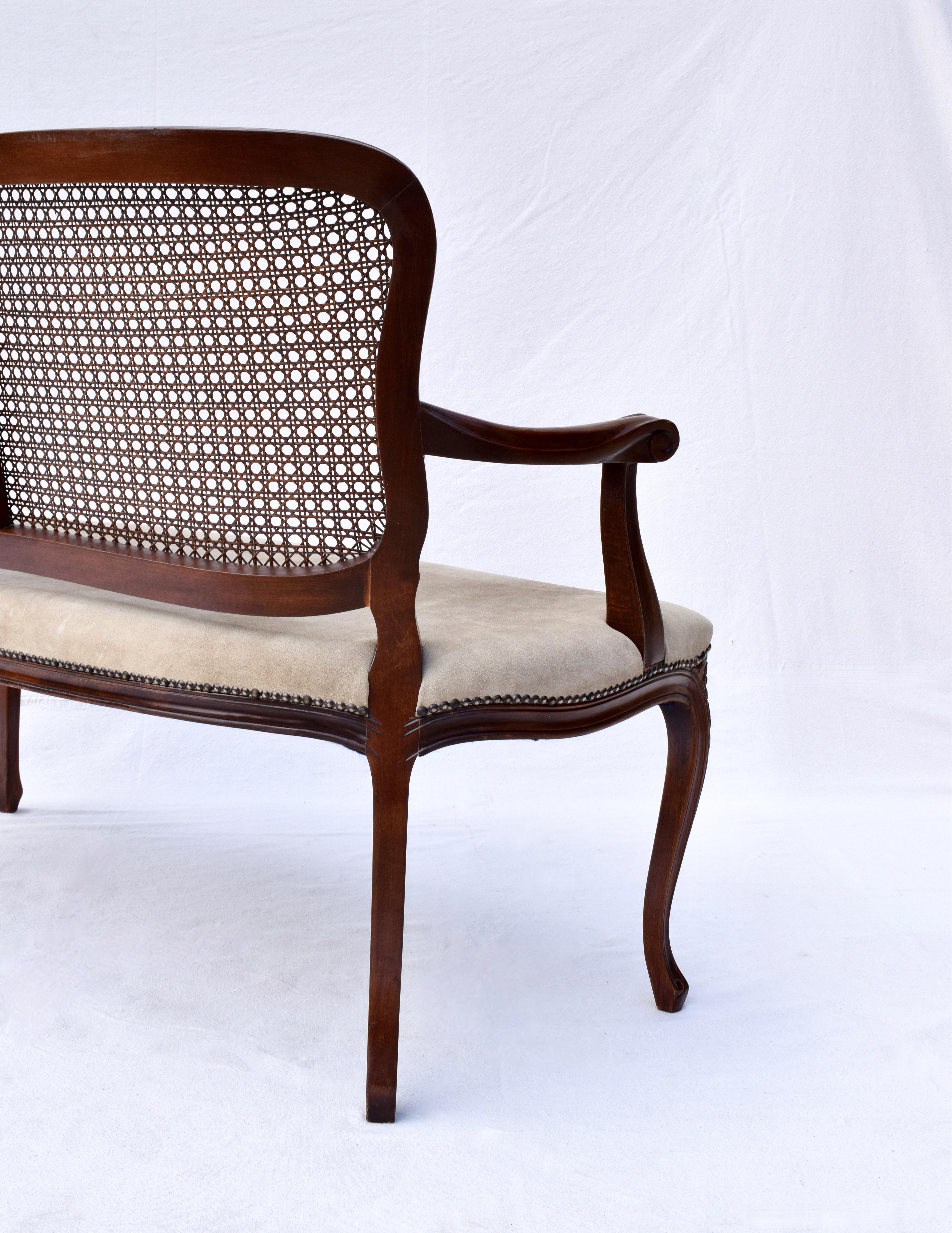 Louis XV Style Cane Back Settee 3