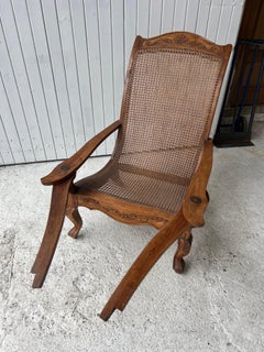Louis XV Style Cane Plantation Armchair, France