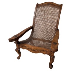 Plantation-Sessel im Louis-XV-Stil aus Schilfrohr, Frankreich