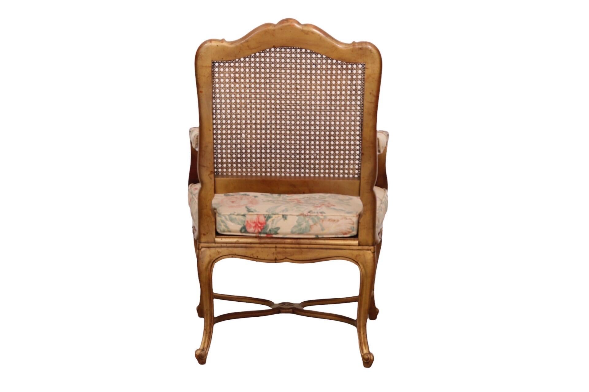 20th Century Louis XV Style Caned Chair