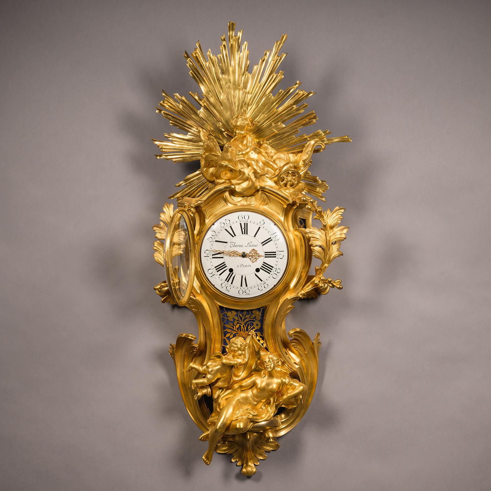 19th Century Louis XV Style Cartel d'Applique After Jacques Caffieri. French, circa 1870 For Sale