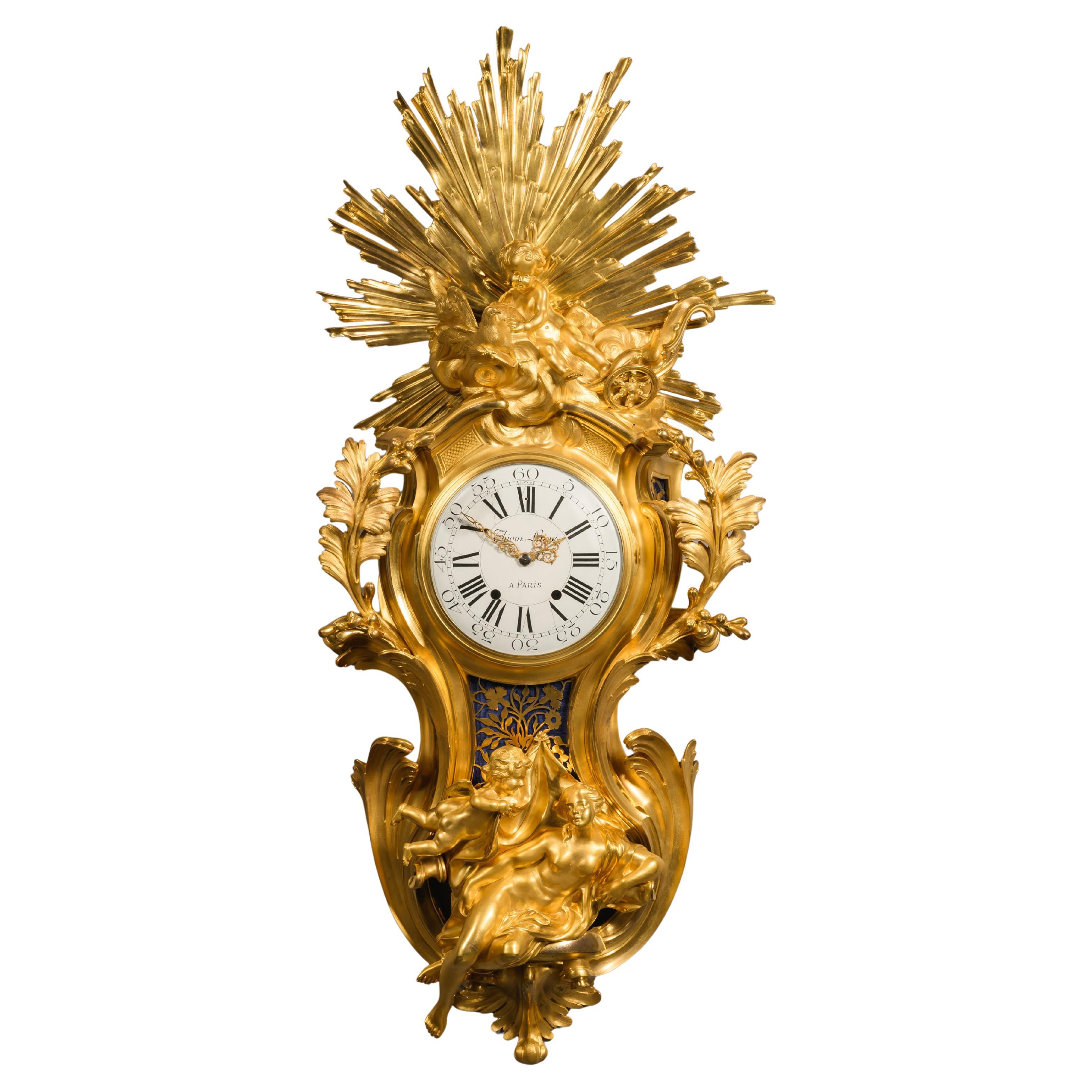 Louis XV Style Cartel d'Applique After Jacques Caffieri. French, circa 1870