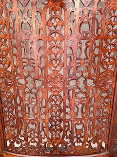 Louis XV Style Carved Walnut and Marble Top Console Table or Radiator Cover