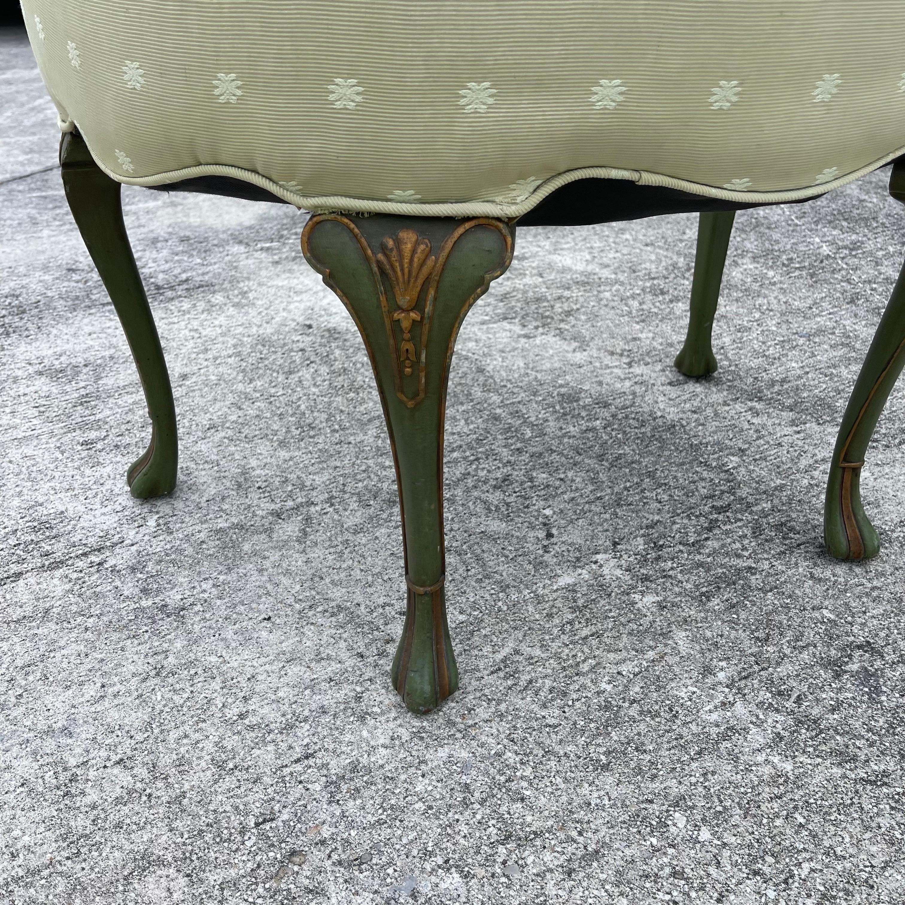 Louis XV Style geschnitzt Wood Upholstering Vanity Hocker Stuhl im Angebot 5