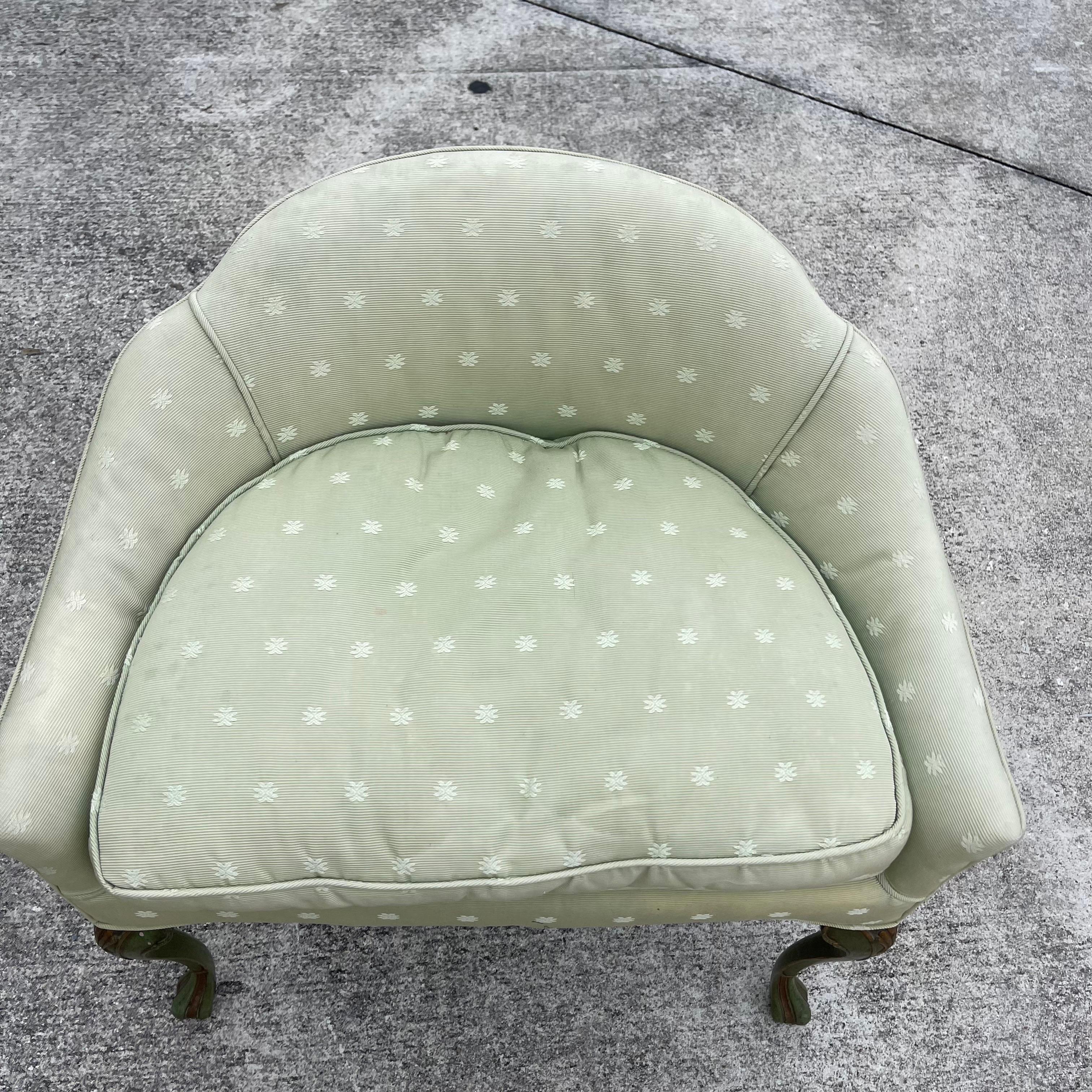 Louis XV Style geschnitzt Wood Upholstering Vanity Hocker Stuhl (20. Jahrhundert) im Angebot