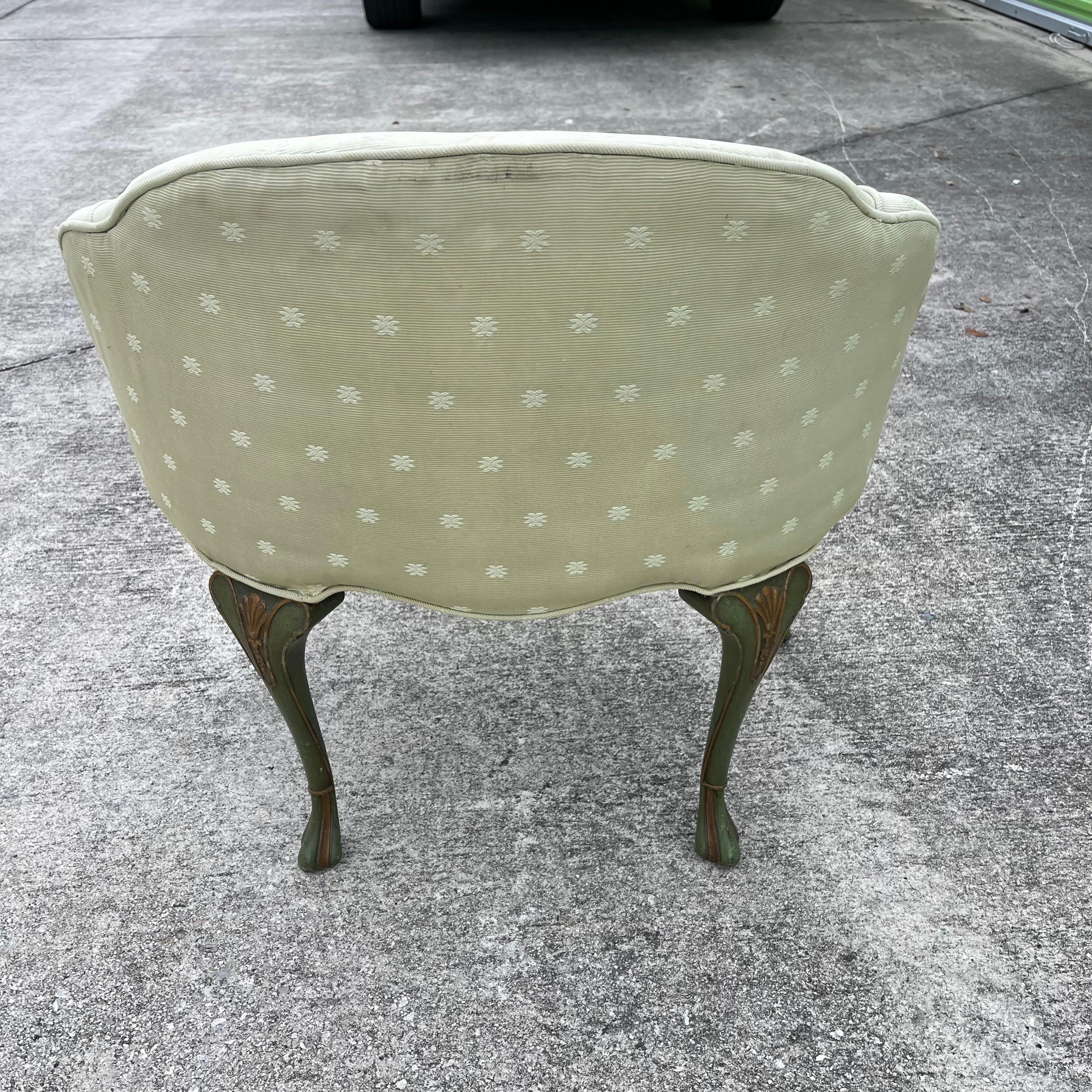Louis XV Style geschnitzt Wood Upholstering Vanity Hocker Stuhl im Angebot 3