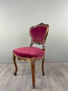 Louis XV Style Chair And Footstool Set, 19th Century