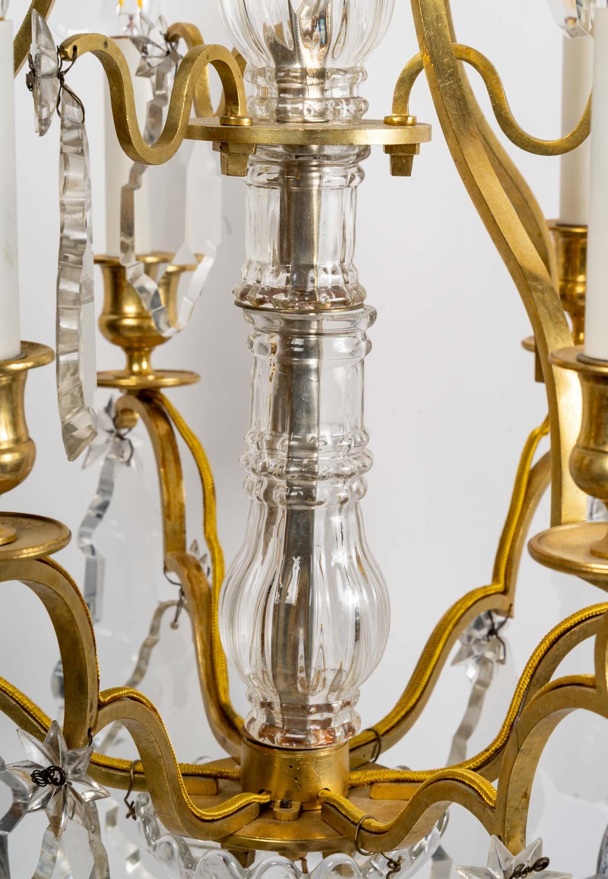 European Louis XV Style Chandelier, Early 20th Century For Sale