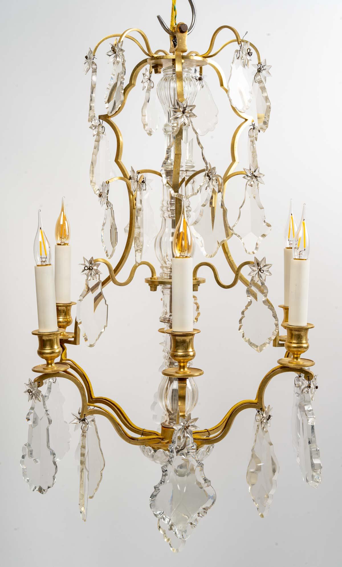 Louis XV Style Chandelier, Early 20th Century For Sale 1
