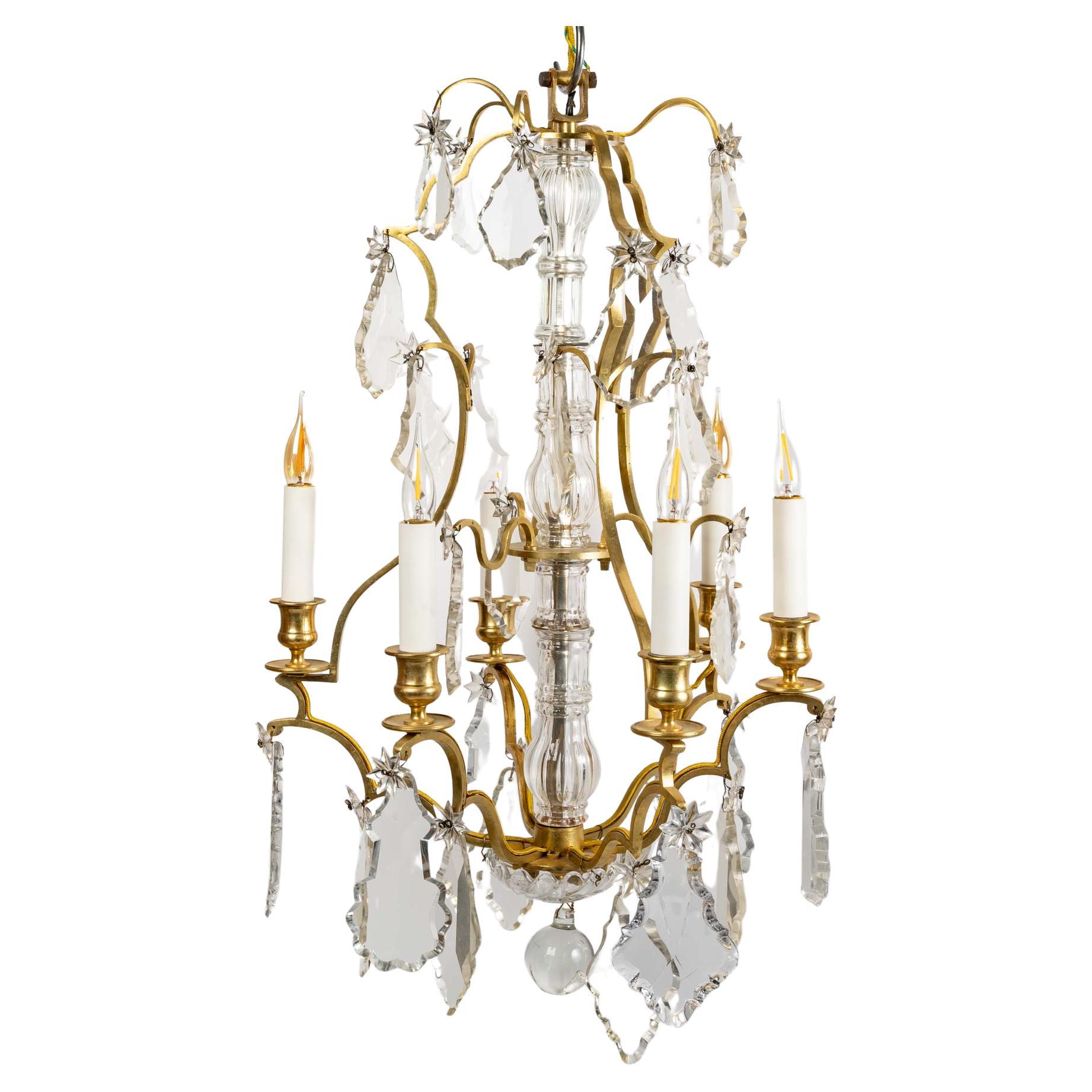 Louis XV Style Chandelier, Early 20th Century For Sale