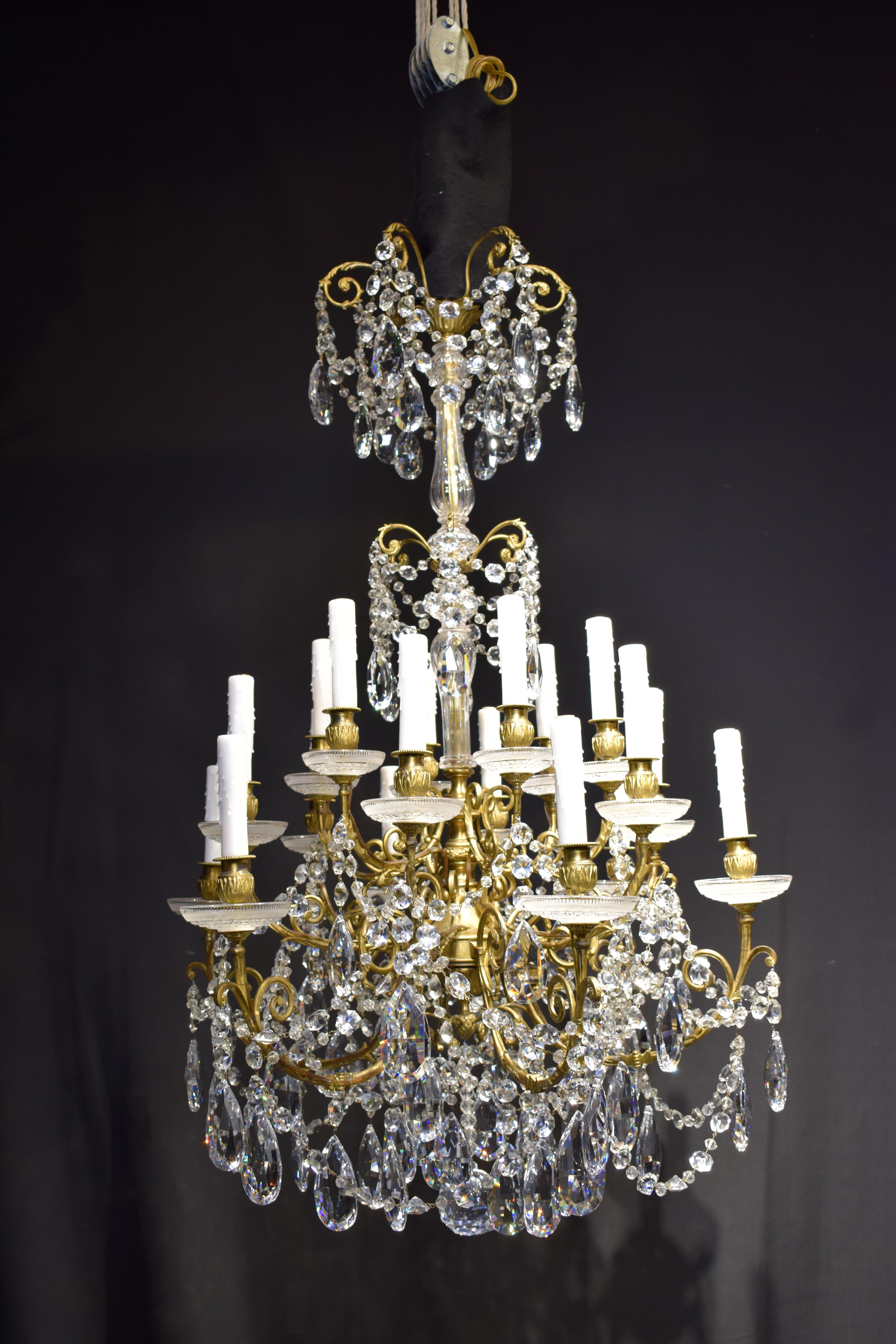 Bronze Louis XV Style Chandelier For Sale