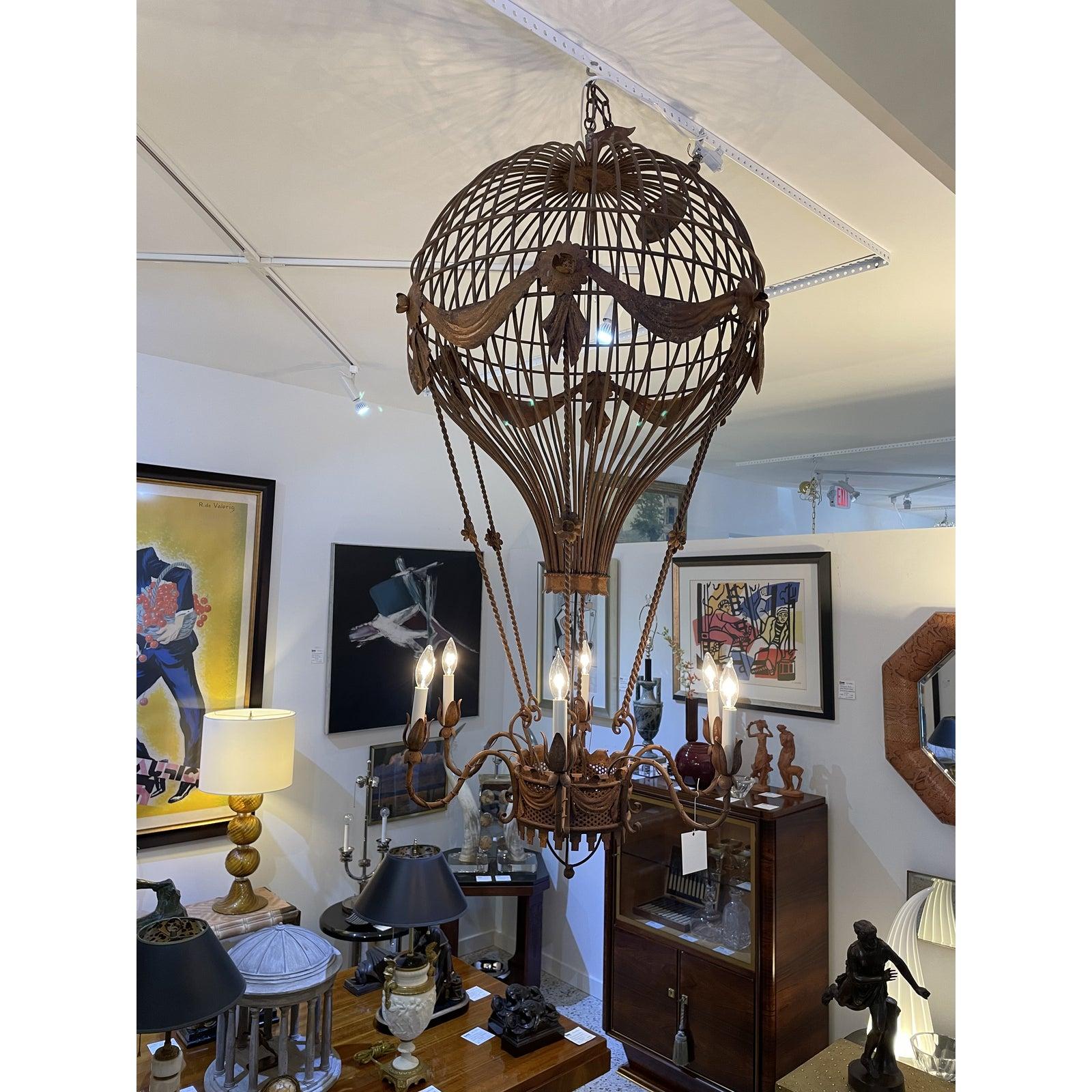 Louis XV Style Hot Air Balloon Chandelier For Sale 3