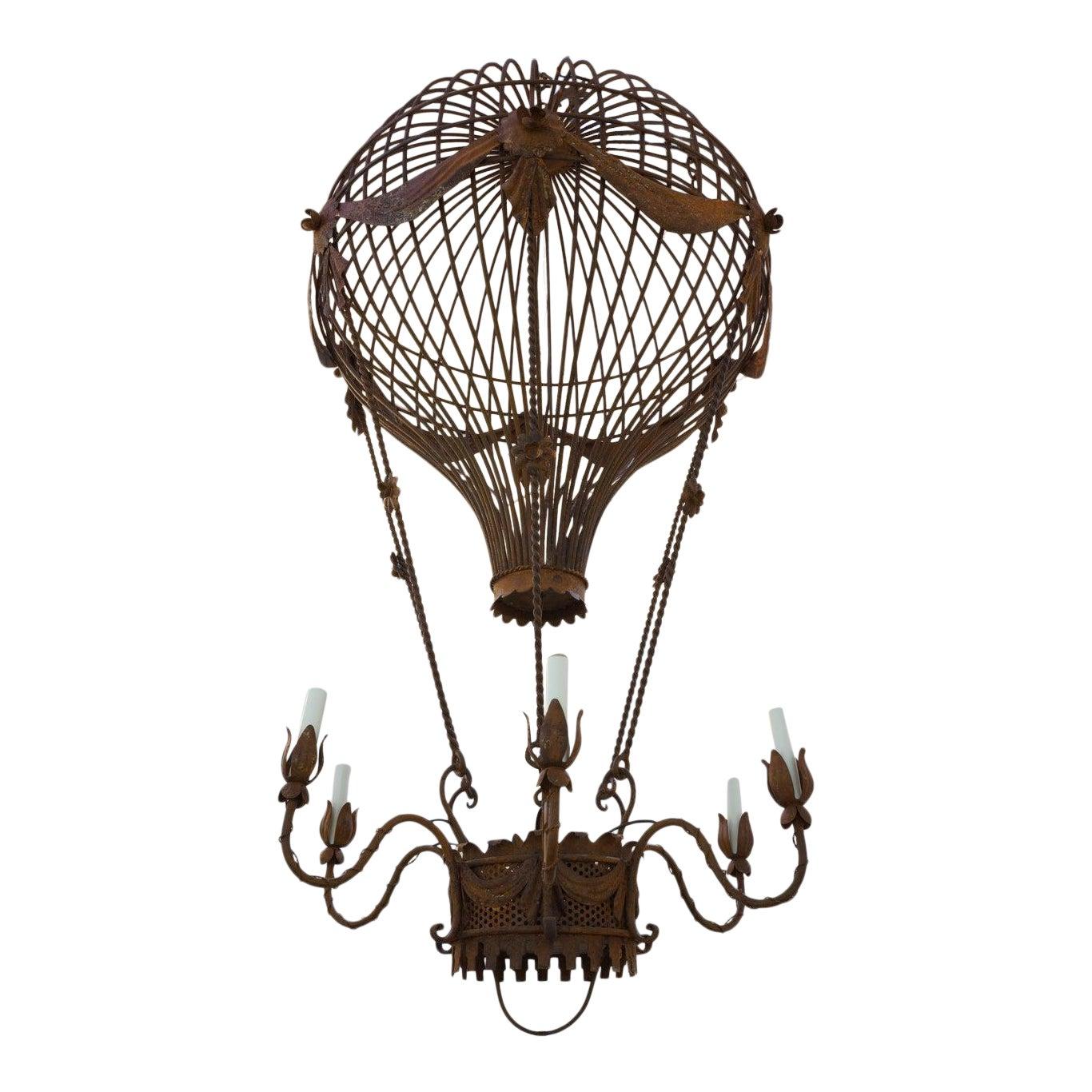 Louis XV Style Hot Air Balloon Chandelier