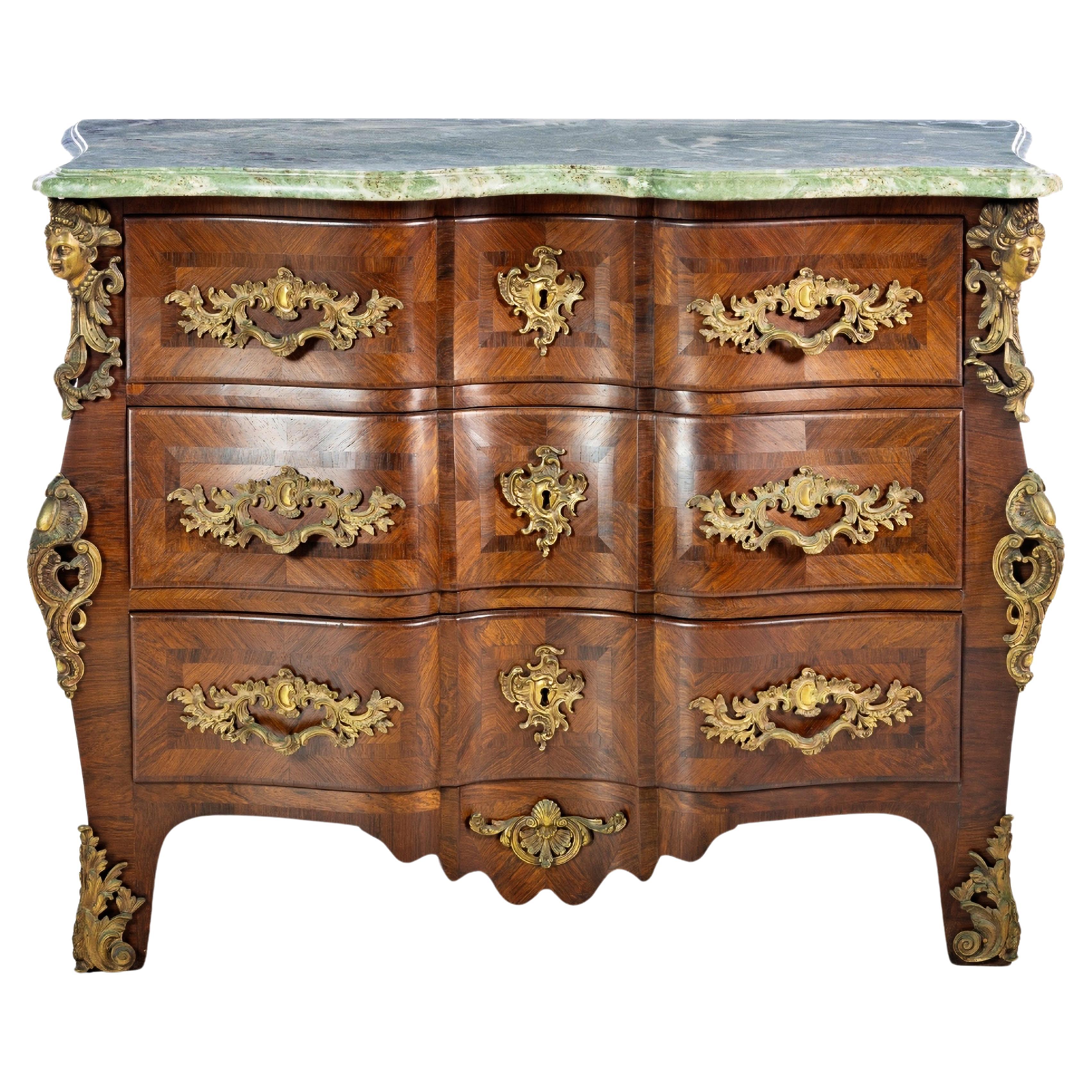 LOUIS XV STYLE CHEST OF DRAWERS  French, end 19thCentury/20th Century For Sale