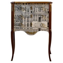 Louis XV Style Chest with Fornasetti Pattern of Ancient Rome