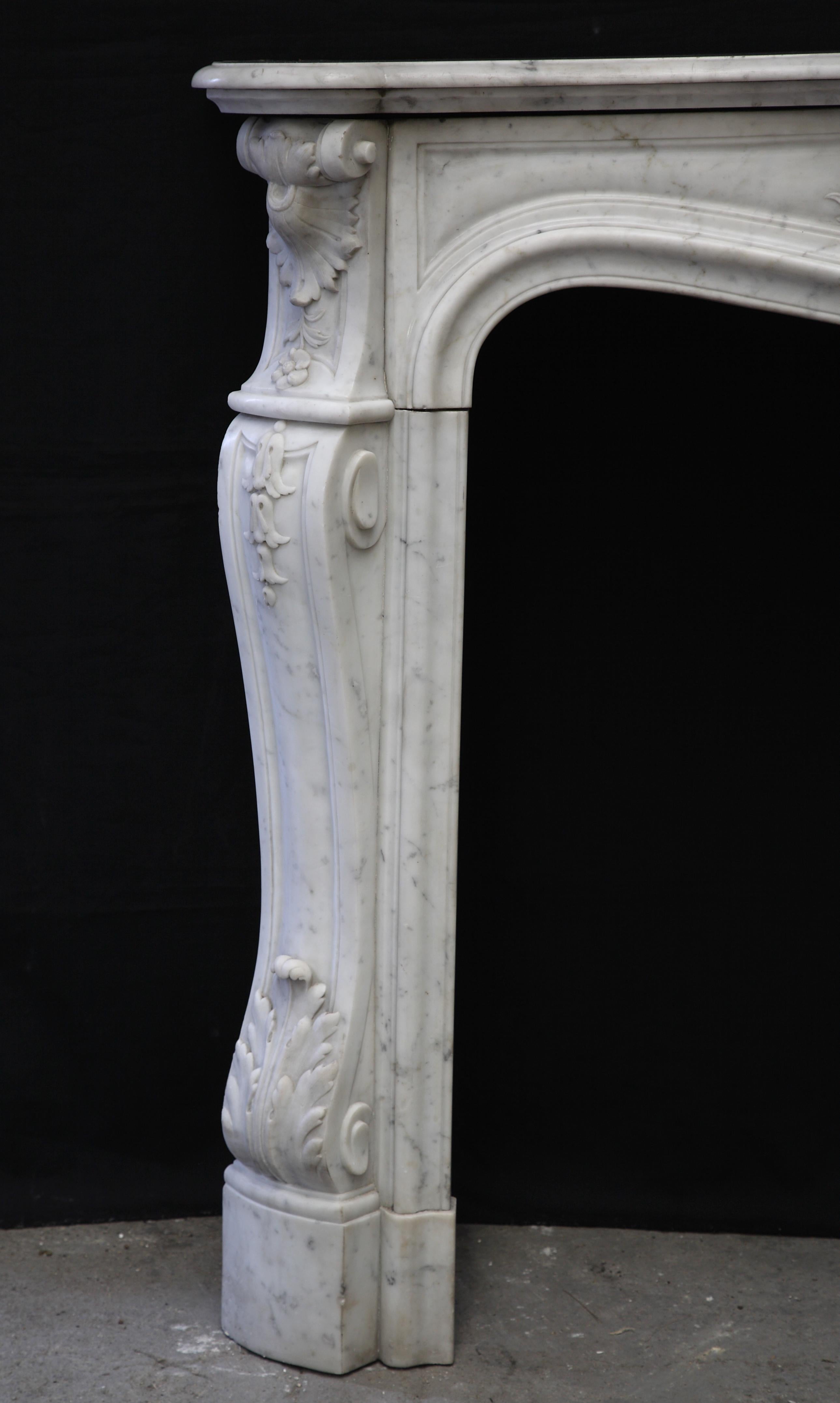 French Louis XV Style Chimney Mantelpiece