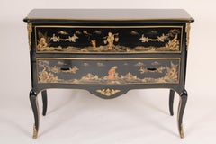 Louis XV Style Chinoiserie Decorated Chest of Drawers