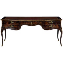 Louis XV Style Chinoiserie Decorated Writing Desk Bureau Plat, 19th Century