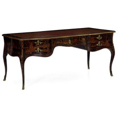 Louis XV Style Chinoiserie Decorated Writing Desk Bureau Plat, 19th Century