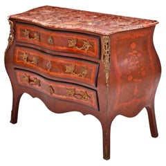 Louis XV Style Commode Begin 20th Century Mahogany Veneered