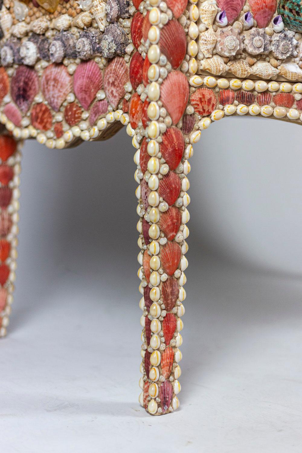 Louis XV Style Commode in Shells and Quartz, Contemporary Work 7