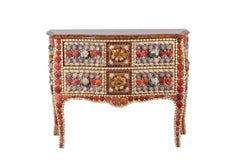 Louis XV Style Commode in Shells and Quartz, Contemporary Work