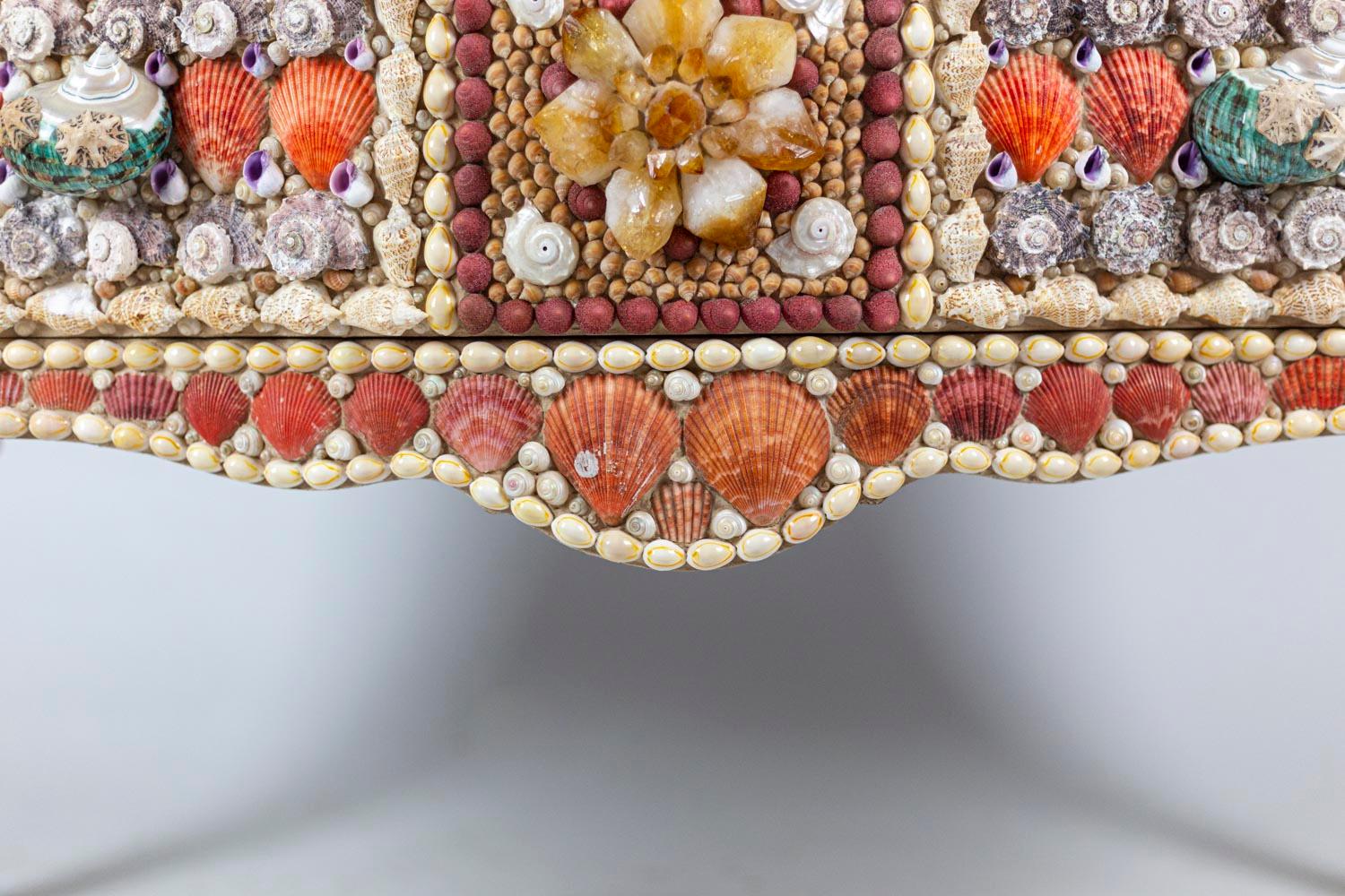 Louis XV Style Commode in Shells and Quartz, Contemporary Work 2