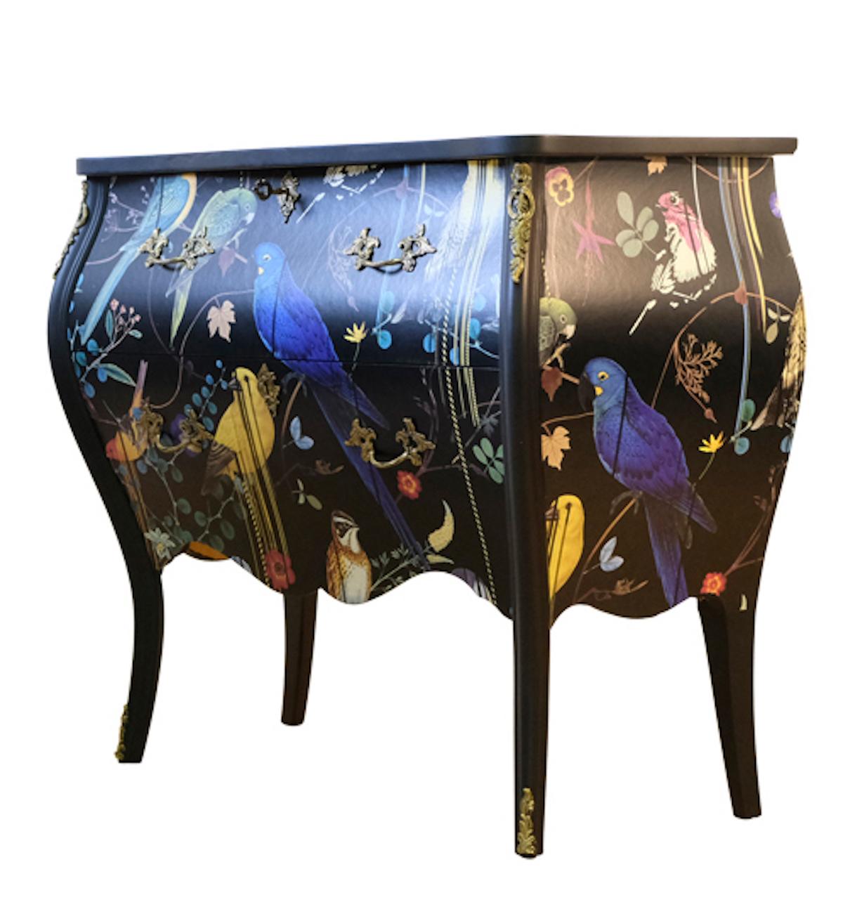 Mid-20th Century Louis XV Style Commode with Marble Top For Sale