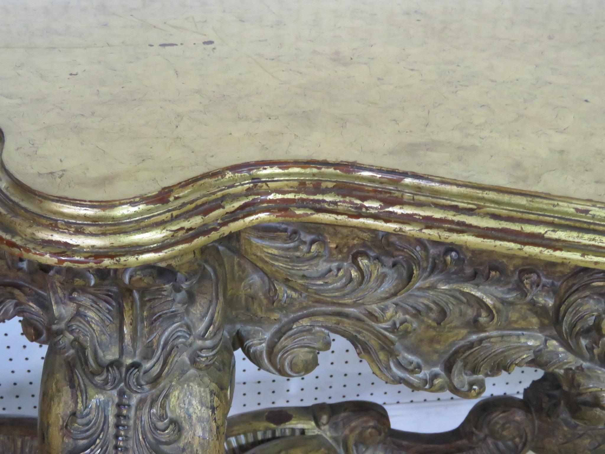 Louis XV Style Console Table In Good Condition In Swedesboro, NJ
