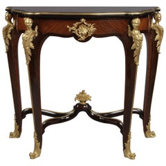 Louis XV Style Console Table in the Manner of François Linke. French, circa 1890