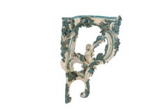 Louis XV Style Console White and Blue Lacquered, Napoleon III Period