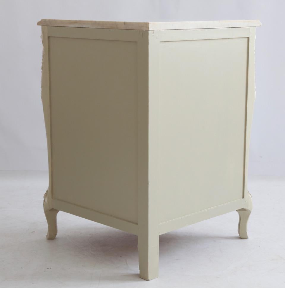 custom made corner shelf with carrara marble