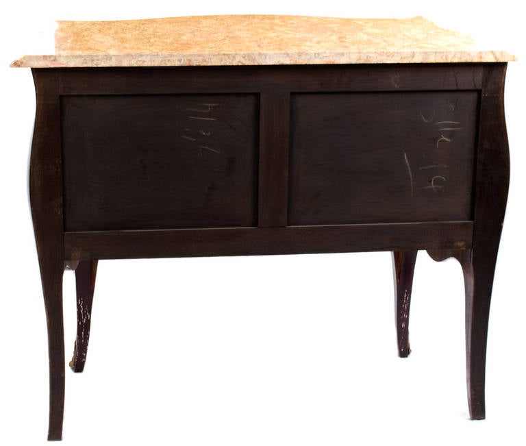 Louis XV Style Coromandel Commode with Marble Top In Good Condition In Salt Lake City, UT