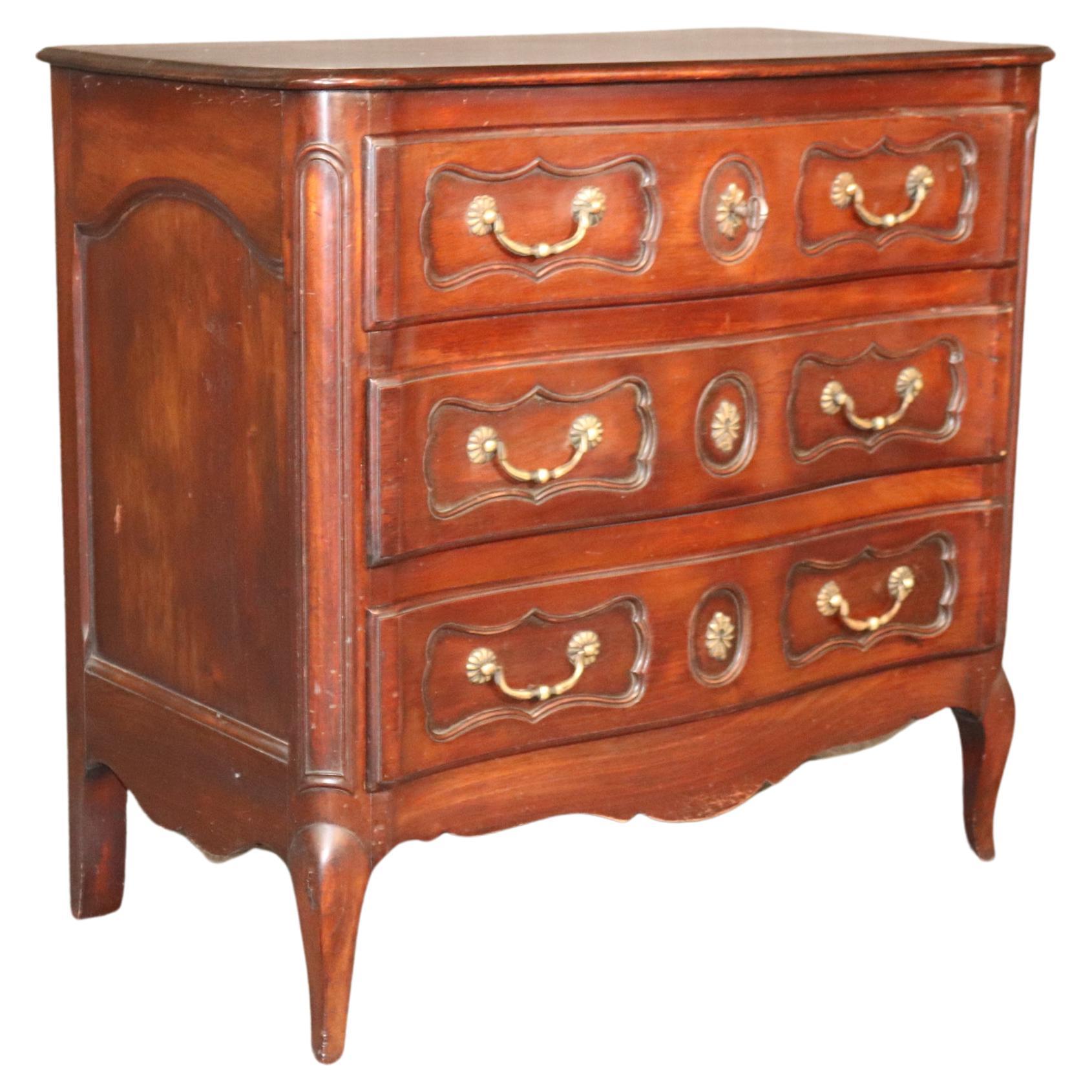 Louis XV Style Country French Commode Chest of Drawers Server Cabinet Dresser For Sale