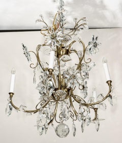 Louis XV Style Crystal and Brass Chandelier