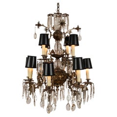 Vintage Louis XV Style Crystal Chandelier