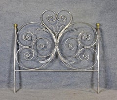 Louis XV Style Custom-Made Steel and Brass King Size Headboard Vesey Style