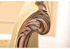 Louis XV Style Daybed With Bolsters & Accent Pillows