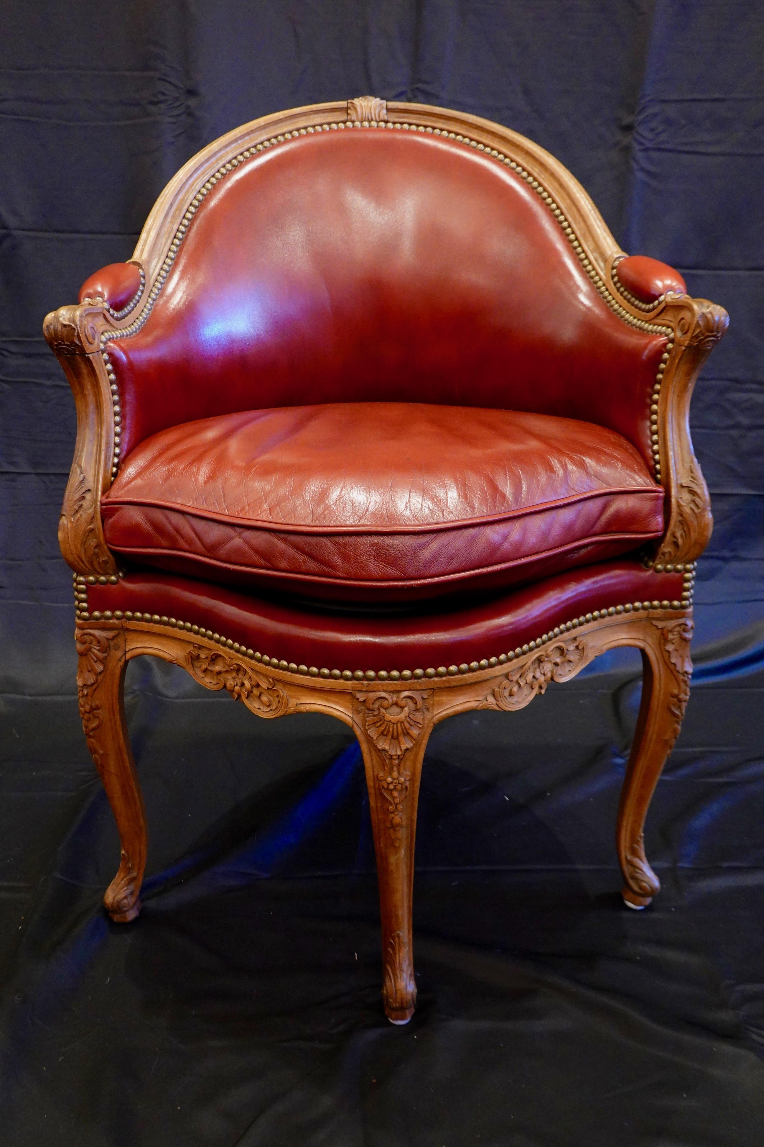 French Louis XV style desk chair or 