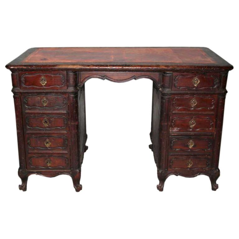 French Provincial Louis XV Desk For Sale at 1stDibs