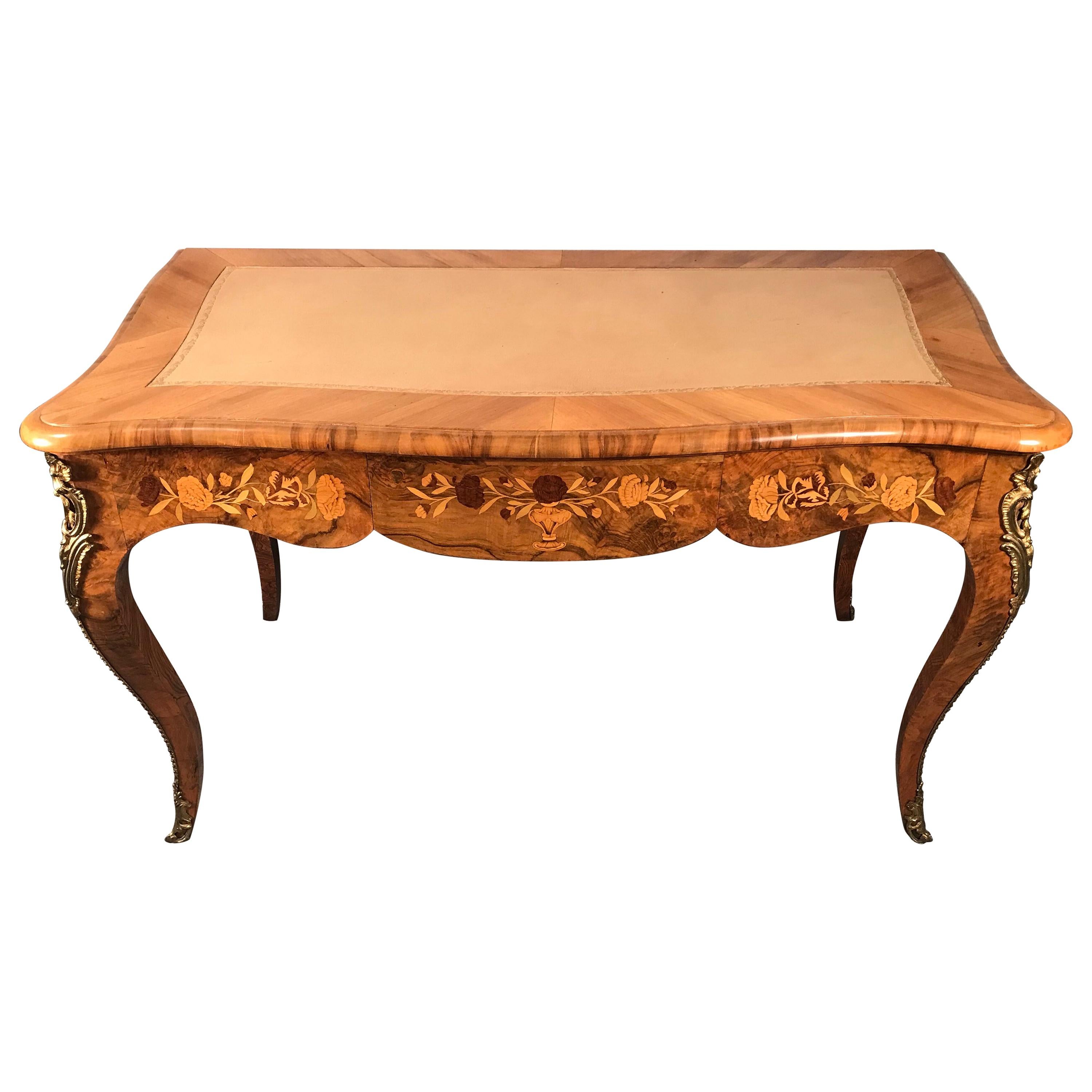 Louis XV Style Desk, France, End of the 19th Century