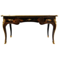 Louis XV Style Desk in Chinese Lacquer