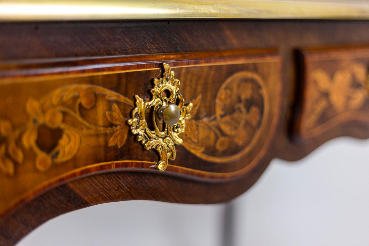 19th Century Louis XV Style Desk in Kingwood, circa 1880