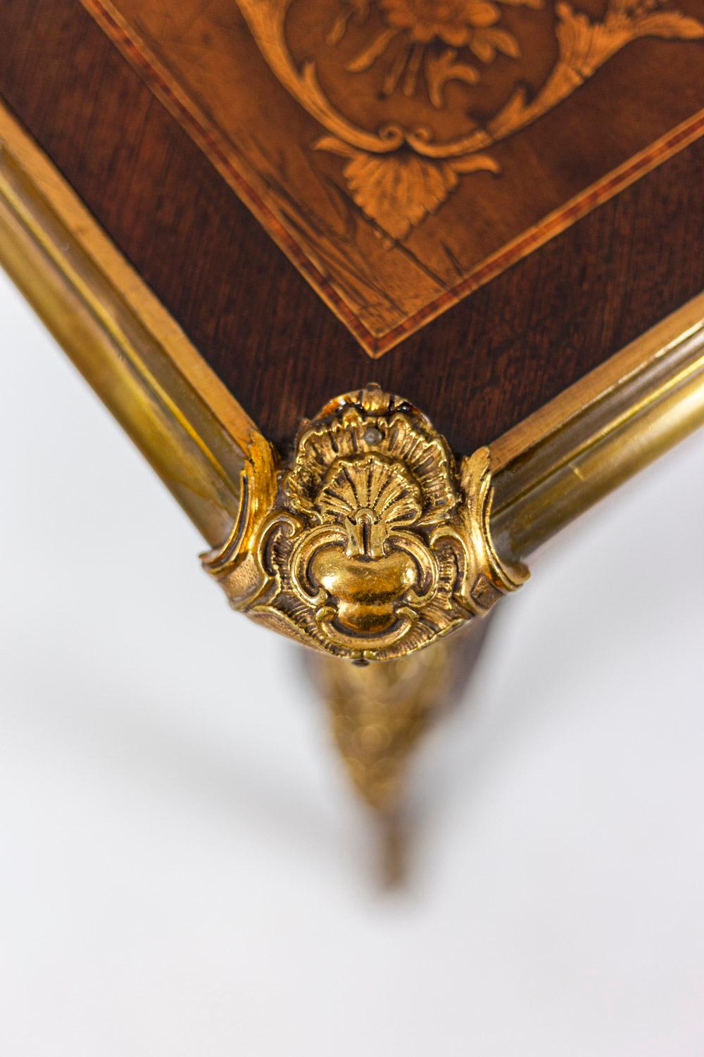 Bronze Louis XV Style Desk in Kingwood, circa 1880